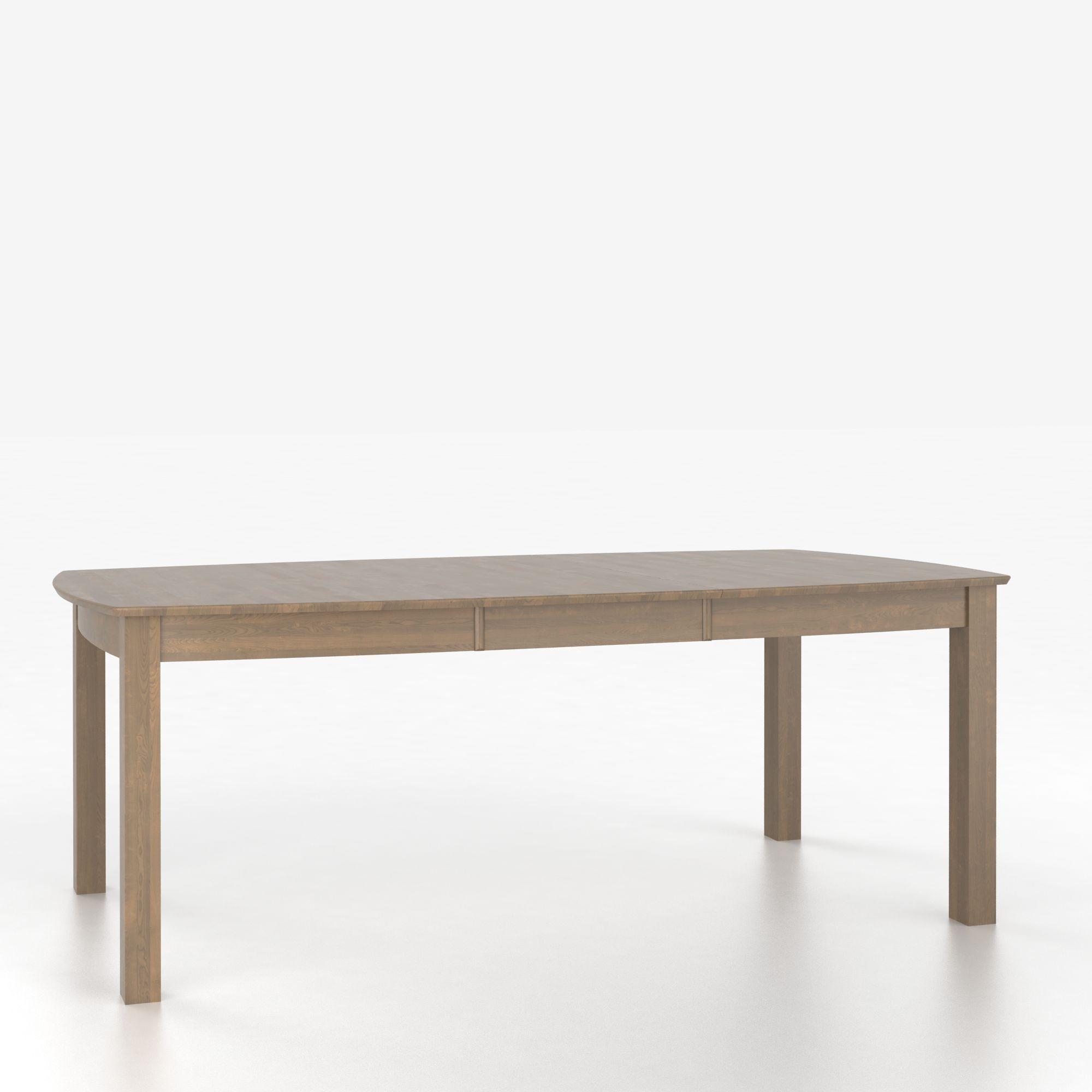 Canadel Custom Dining Tables Customizable Boat Shape Table with Legs